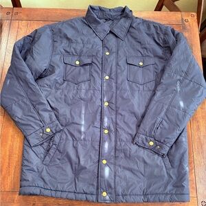 Oak Hill Puffer Shacket Navy Blue Jacket Men 1XLT Tall